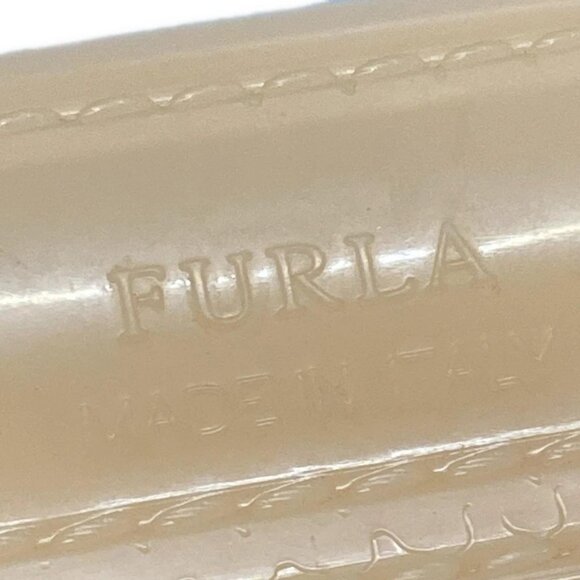 Auth FURLA Candy Beige Rubber Handbag - Picture 12 of 16